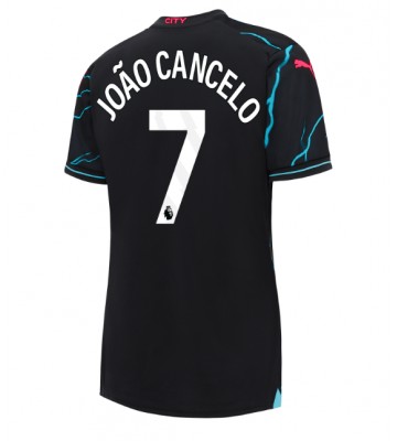 Manchester City Joao Cancelo #7 Tredjedrakt Kvinner 2023-24 Kortermet